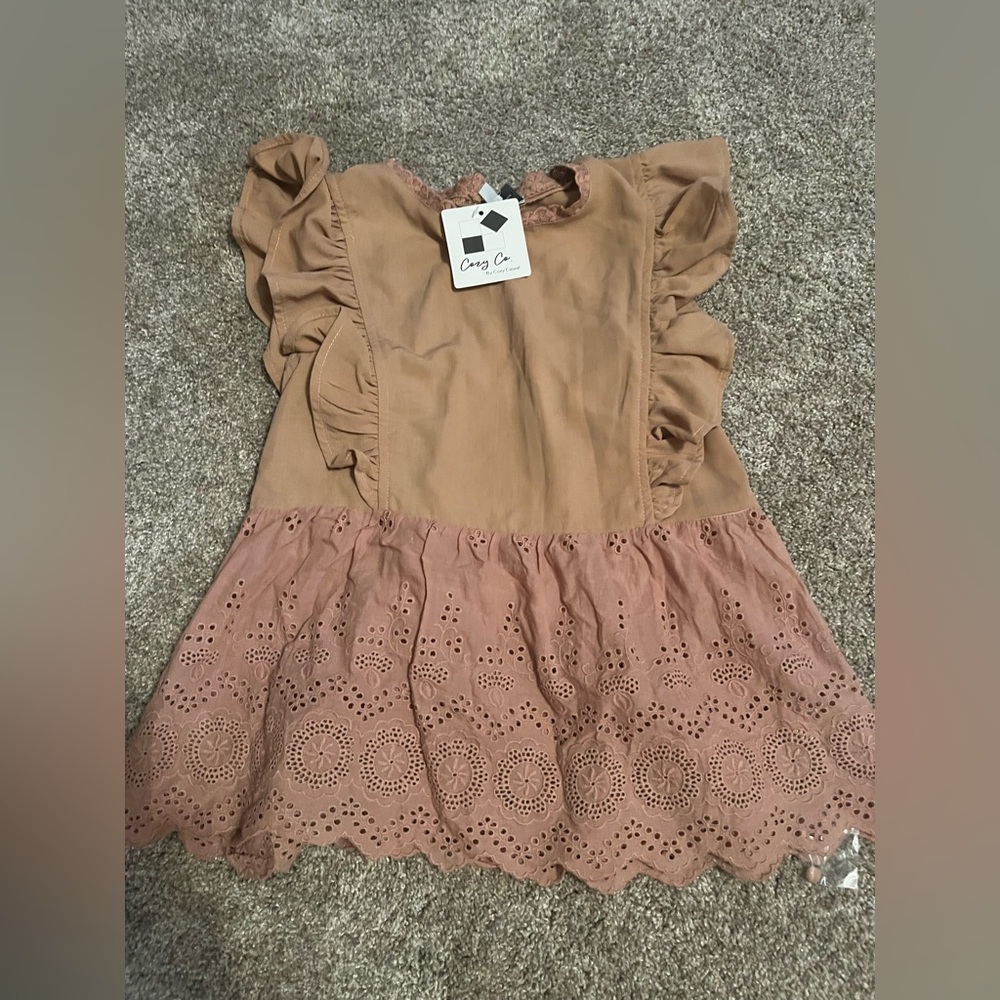 Cute Cozy Casual Sleeveless Ruffle Top Size Small NWT